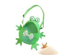 Bolsa de Playa - Bolsa Para Recolectar Conchas,Bolso Sapo Portátil y Ajustable para Niños Niñas Viajes Vacaciones Recolección Conchas Playa