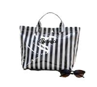 Bolsa de playa bordada personalizada, bolsa de viaje de PVC impermeable, regalo de despedida de soltera, bolsa de vacaciones en la playa para mamá, F, 31.5*18.5*30cm