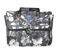 Bolsa de playa cuadrada moteada IBISCUS 100% PL AQUA DI MARE, plateado, Contemporáneo
