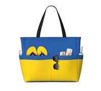 Bolsa de playa de gran capacidad, impermeable, para piscina, gimnasio, natación, camping, bolsa de transporte, bandera de Ucrania, impresión