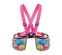 Bolsa de playa de malla, mochila de malla para exteriores, color negro, rojo rosa, diseño de hebilla resistente, bolsa de viaje con correa para el hombro, 72-76 cm, ideal para deportes, baile, hot