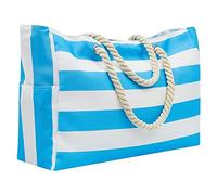 Bolsa de playa grande para mujer, bolsa de playa de lona con bolsillo con cremallera, bolsa de viaje, picnic, natación, bolsas de sublimación, Bu1, Talla única