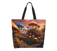 Bolsa De Playa Hongo Mágico Ajustable Bolso De Hombro Reutilizables Tote Bag Para Playa Escolares Estudiantes