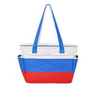 Bolsa de playa para enfermera, viajes, trabajo, con funda para laptop de 14 pulgadas, bandera de Rusia