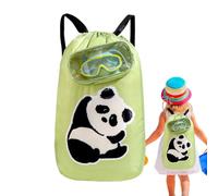Bolsa de playa para niños, mochila con cordón, mochila de natación para niños, bolsa de gimnasio deportiva, bolsa de playa con bolsillos, mochila de gran capacidad a prueba de arena, accesorios de
