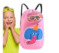 Bolsa de playa para niños, mochila con cordón, mochila de natación para niños, bolsa de gimnasio deportiva, bolsa de playa con bolsillos, mochila de gran capacidad a prueba de arena, accesorios de