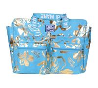 Bolsa de playa Rib Stop redonda IBISCUS METAL 100% PL AQUA DI MARE