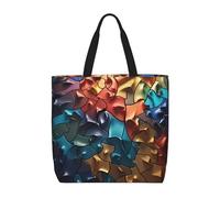 Bolsa De Playa Rompecabezas En Relieve Impermeable Bolso De Hombro Ligera Totebag Para Camping Compras Playa