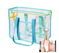 Bolsa de playa transparente - Bolso de hombro transparente con cremallera, bolsa de viaje a la moda, bolsa de transporte impermeable | Elegante bolsa de transporte premium para mujer, natación,