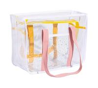Bolsa de playa transparente - Bolso de hombro transparente con cremallera, bolsa de viaje a la moda, bolsa de transporte impermeable | Elegante bolsa de transporte premium para mujer, natación,