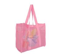 Bolsa de Playa: un Gran Bolso de Malla a Prueba de con Revestimiento Impermeable para un Organizador de Red Reutilizable de Verano y Resistente, Equipo de Toallas, niños, Viajes FA