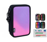 Bolsa de plumas de 2 piezas con accesorios Sunset negro. rosa