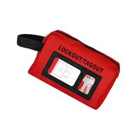 Bolsa de poliéster resistente para organización de bloqueo, bolsa de tela de gran capacidad para mantenimiento de equipos, organizador industrial de herramientas de etiquetado