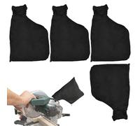 Bolsa de polvo - Bolsa de polvo para pulidora, cubierta de conector negra ajustable para carpintería, máquina de corte de inglete | Accesorio de recogida de polvo para taller, herramientas de tienda