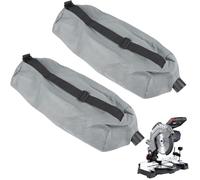 Bolsa de polvo de lijadora de 2 piezas, bolsa de recolección de ABS de 20x8 pulgadas con correa ajustable, bolsa de color gris de reemplazo universal, polvo