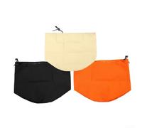 Bolsa de polvo de poliéster para motor para cortadora de motosierra, cubierta de cordón resistente a la intemperie para piezas de cortacésped, bolsa de almacenamiento naranja de 17.3 x 12.8 pulgadas
