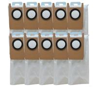 Bolsa de polvo para aspiradora Omni S1 Pro Robot de 2,5 L de capacidad, no tejida, repuesto desechable con diseño sellado y filtración eficiente para capturar polvo fino y suciedad, W (paquete de 10)