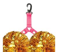 Bolsa de pompones de animadora, organizador de baile con botón, soporte para pompones para niñas para eventos deportivos, actividades escolares, práctica de animación, día de juego, bolsa de