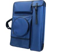 Bolsa de portafolio de arte for dibujo, bolso de hombro impermeable for bocetos al aire libre, bolsa de almacenamiento grande for dibujo, estuche for portafolio de arte Para Obras De Arte(Dark blue)