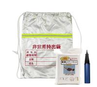 Bolsa de preparación para desastres, mochila de supervivencia, bolsa reflectante de supervivencia ignífuga con cordón, bolsa impermeable para equipos al aire libre, mochila ignífuga para prevenga