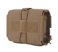 Bolsa de primeros auxilios compacta 2 en 1 1FAK con sistema Molle de extracción lateral y despliegue rápido (Khaki)