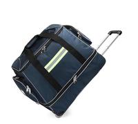 Bolsa de primeros auxilios de emergencia, maletín médico con ruedas y carrito impermeable, mochila portátil de alta capacidad for enfermeros y médicos(Blue)