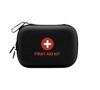 Bolsa De Primeros Auxilios For Viajes Al Aire Libre,Kit De Emergencia For Coche,Suministros Médicos For Traumatismos,Impermeable,For El Hogar,La Oficina,El Coche(Black,6.9x4.9x2.1in)