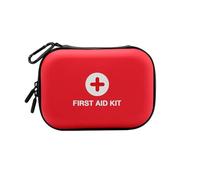 Bolsa De Primeros Auxilios For Viajes Al Aire Libre,Kit De Emergencia For Coche,Suministros Médicos For Traumatismos,Impermeable,For El Hogar,La Oficina,El Coche(Red,6.9x4.9x2.1in)