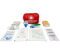 Bolsa de primeros auxilios para heridas de pequeñas entidades, 170 x 110 x 50 mm, expositor de 30 unidades