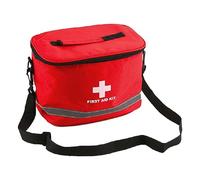 Bolsa de primeros auxilios para primeros auxilios, bolsa de trauma roja profesional, bolsa de almacenamiento de medicamentos, bolsa médica portátil con correa para el hombro para torniquete, sellos de