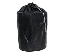 Bolsa de protección contra heladas para plantas de invierno con cordón para cremallera, forro de aluminio no tejido transpirable que protege los arbustos en maceta de ciervos y conejos, negro, 45 x 50