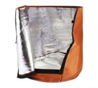 Bolsa de protección de plantas de invierno de tela no tejida, cubierta de heladas de jardín para defensa contra congelación, planta de exterior reutilizable para frío (marrón)