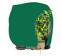 Bolsa de protección de plantas de invierno Tela no tejida con práctico diseño de cordón para una defensa óptima contra las heladas (verde)