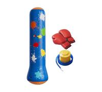 Bolsa de punzonado para ellas, juguete deportivo inflable con guantes y bomba, bolsa de perforación para karate - para niñas casa sala de estar dormitorio karate interior al aire libre