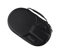 Bolsa de raqueta de tenis de mesa para pala de EVA rígida con asa y banda elástica para 2 raquetas y 4 pelotas, diseño de ranura para uso en interiores y exteriores (color negro)
