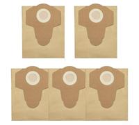 Bolsa de recogida de polvo de 20 litros para aspiradoras húmedas y secas, compatible con TC-VC 1825 / Power X-Change 25L / TC-VC 1815 S - Bolsas de filtro de papel para desechos y suciedad (5 unidades