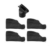 Bolsa de recogida de polvo para sierra ingletadora 255, cierre de cremallera, saco de virutas para carpintería con soporte de alambre, soporte portátil para máquina de corte de aluminio, negro