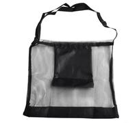 Bolsa de recolección de malla para exteriores para cosechar en huertos de hongos y forrajear la naturaleza con cómodo diseño cruzado (negro)