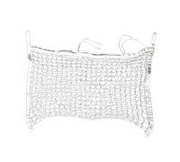 Bolsa de red de heno para caballos de alimentación lenta, gran capacidad, suministros ecuestres, 160 x 100 cm, color blanco