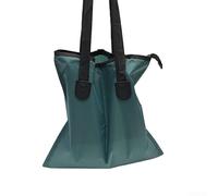 Bolsa de red impermeable para redes de aterrizaje, funda de transporte de tela Oxford con cremallera, bolsa de almacenamiento portátil para equipo de pesca, color negro, 38 x 38 cm (50 x 50 cm, verde)