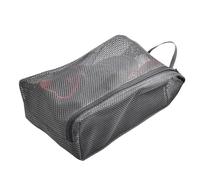 Bolsa de red para zapatos, organizador de bolsas de zapatos con cremallera y red, bolsa organizadora portátil grande para ropa, zapatos, viaje y organización