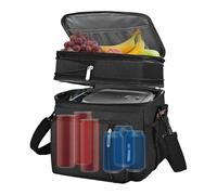 Bolsa De Refrigeración Grande - Bolsa De Picnic Aislada Para Playa | Bolsa De Picnic Aislada | Bolsillos Frescos | Compartimentos De Múltiples Capas Portátiles Con Correa Ajustable Para Vacaciones De