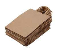 Bolsa De Regalo Bolsas De Compras De Papel Kraft Al Por Menor Caramelo Del Favor Del Caramelo De Chocolate Con Asa Para Bodas Compras 25 Pcs (Kraft)