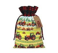 Bolsa de regalo con cordón de arpillera para agricultura de tractores, bolsa de regalo de tela artística, perfecta para ocasiones festivas