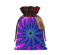 Bolsa de regalo con cordón de arpillera psicodélica, perfecta para vacaciones y ocasiones especiales