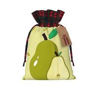 Bolsa de regalo con cordón de dos colores de pera de dibujos animados, bonita, conveniente, adecuada para cumpleaños de Navidad