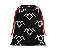 Bolsa de regalo con cordón de Navidad con estampado de búho de Twin Peaks, una opción conveniente para empaquetar pequeños regalos