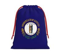 Bolsa de regalo con cordón para regalo con bandera del estado de Kentucky, recuerdos de fiesta, cumpleaños, almacenamiento diario, oficina, decoración del hogar
