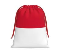 Bolsa de regalo con cordón para regalo con la bandera de Mónaco, recuerdos de fiesta, cumpleaños, almacenamiento diario, oficina, decoración del hogar