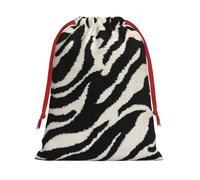 Bolsa de regalo con estampado animal de cebra con cordón, recuerdos de fiesta, cumpleaños, almacenamiento diario, oficina, decoración del hogar